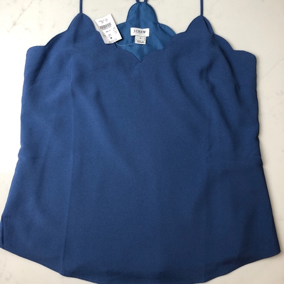 J. Crew Scalloped Cami Tank NWT - Picture 1 of 3